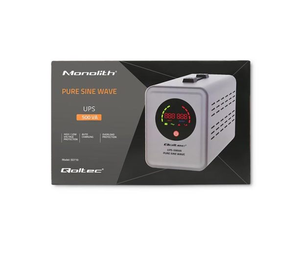 Qoltec Pure Sine Wave UPS (500VA/350W) - 1089422 - zdjęcie 10
